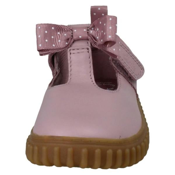Clarks Girls Clarks Casual T-Bar Shoes Cove Bow T