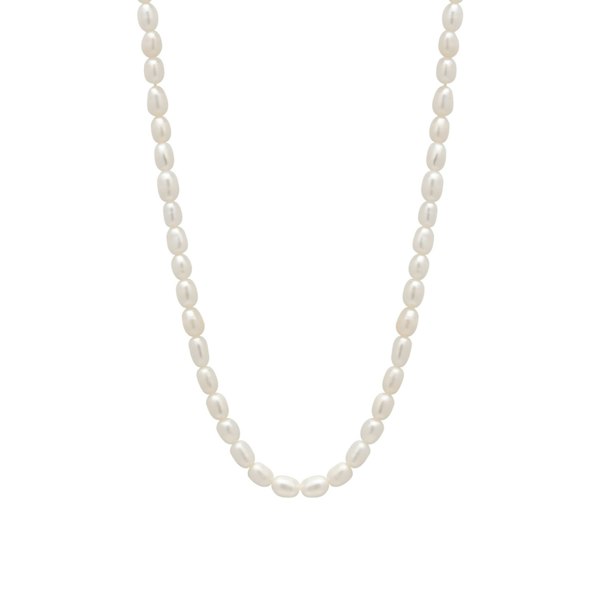 Spero London Natural Freshwater Real Seed Pearl Strand Necklace
