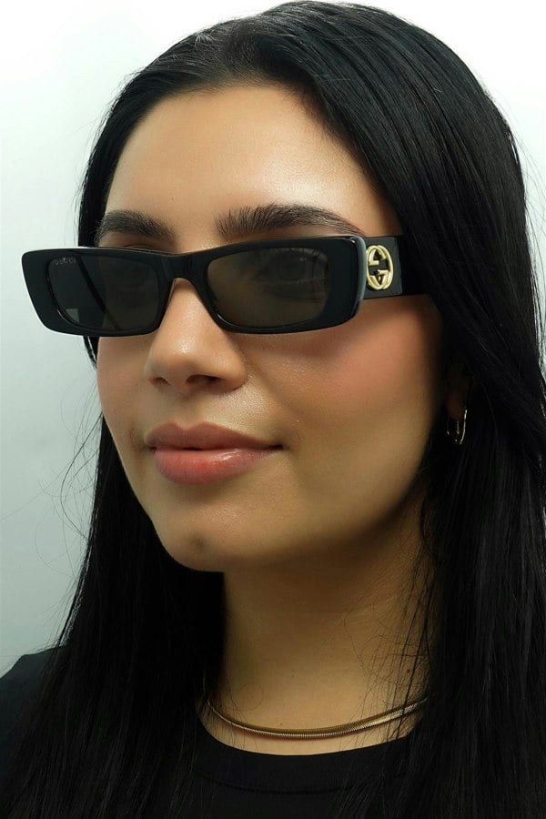 Gucci Sunglasses GG0516S 001 Black Grey