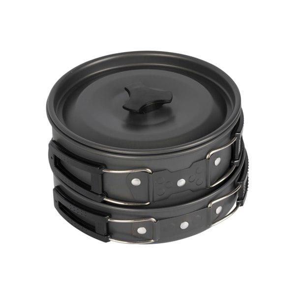 Trespass Scoff Camping Cookware Set - Black