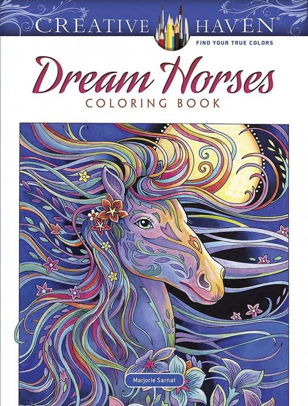 Creative Haven Dream Horses Coloring Book