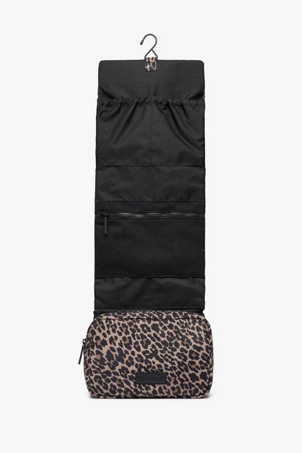 Tiba + Marl T+M Travel Roll Up Hanging Organiser Leopard Print