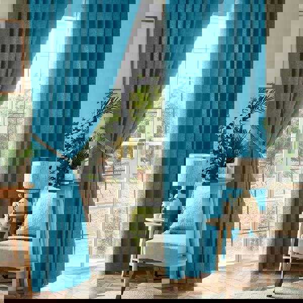 Luxury Living Chenille Blackout Pencil Pleat Top Curtains