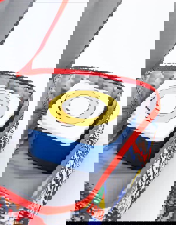 Sonic the Hedgehog Boys Blue Sticker book Lunch Bag Bottle and Snack Pot (One Size)