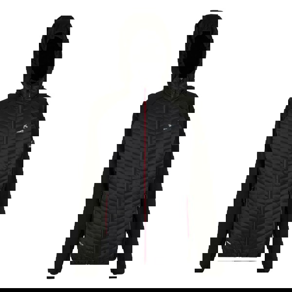 Regatta Mens Andreson Hybrid Jacket - Black/Dark Maroon