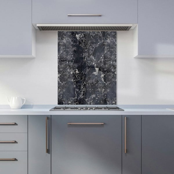 Warren Reed - Designer Black Quartz Effect Kitchen Splashback