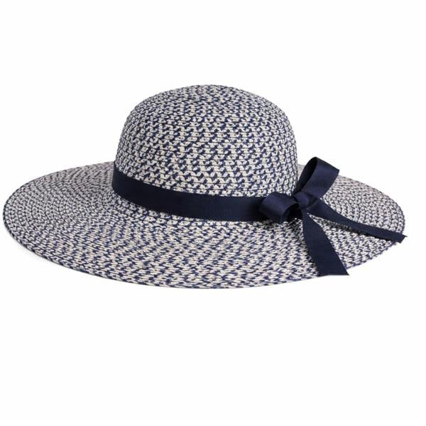 Lorenz Wide Brim Straw Sun Hat with Bow