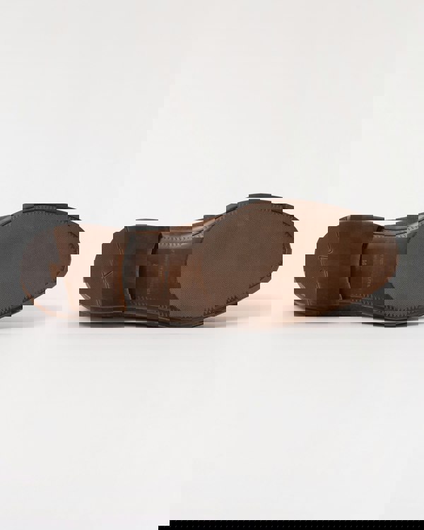 Tommy Hilfiger Flexible Suede Mens Loafer - Legacy Brown - CHO - Designer Mens Shoes