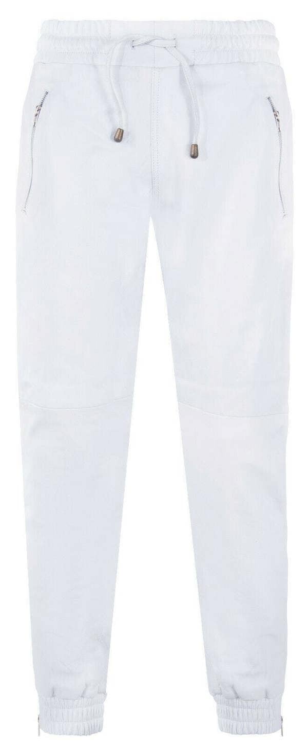 Infinity Leather Mens  Leather Jogging Bottoms-Boston