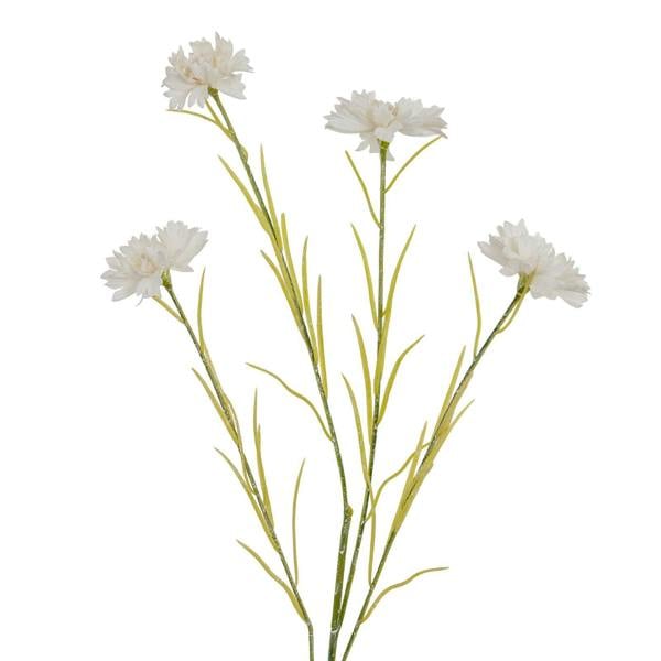 Hill Interiors Cornflower  Artificial Plant - White - 