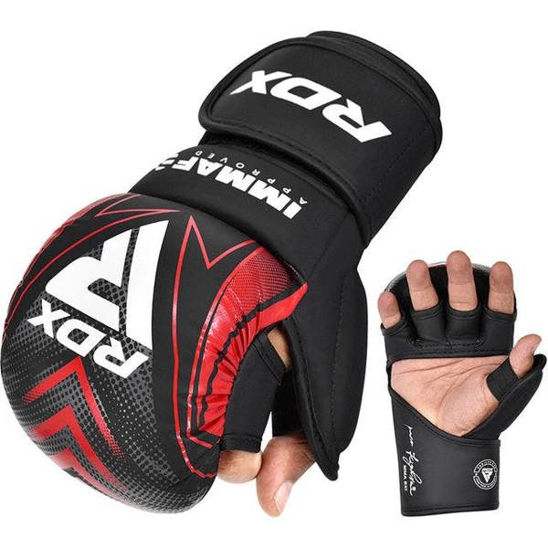 RDX Sports GRAPPLING GLOVES SHOOTER IMMAF-1 RED