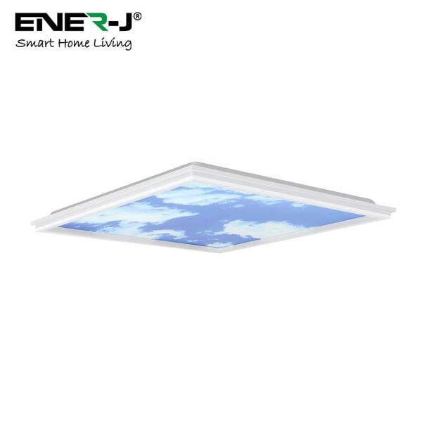 ENER-J SKY Cloud 2D with Borderline LED Backlit Panel, 60x60cms, 40W, 2pcs pack