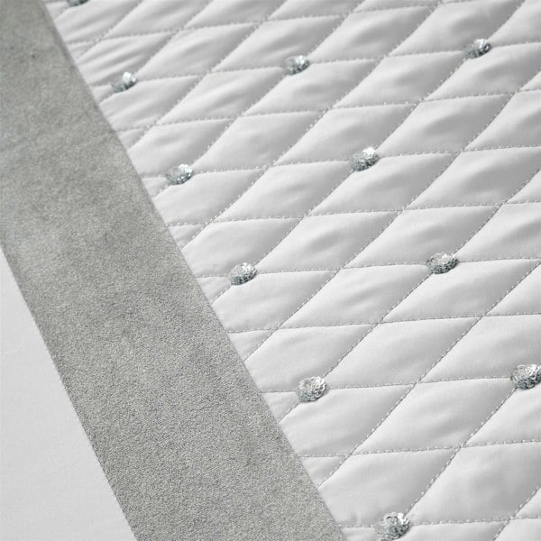 Catherine Lansfield Sequin Cluster Bedspread Silver