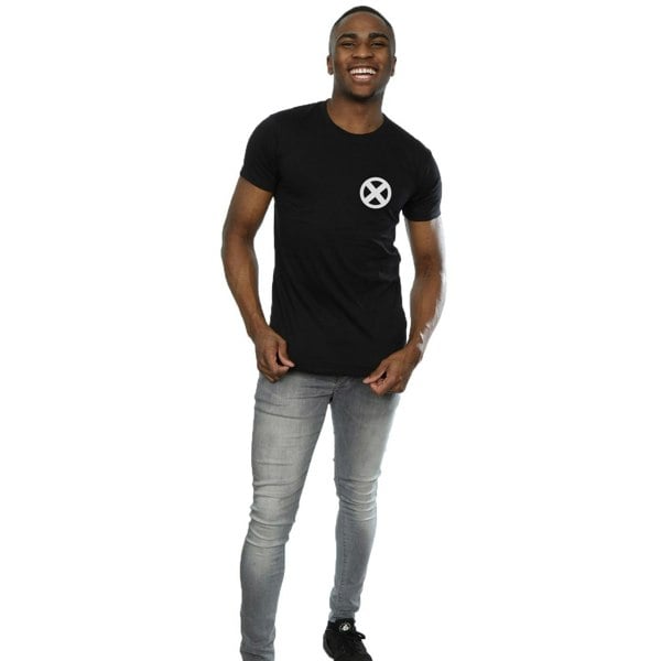 Marvel Mens X-Men Chest Emblem T-Shirt - Black