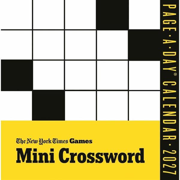 New York Times Mini Crossword Desk Calendar 2027, Desk Calendars, Day To View, Entertainment, Gift