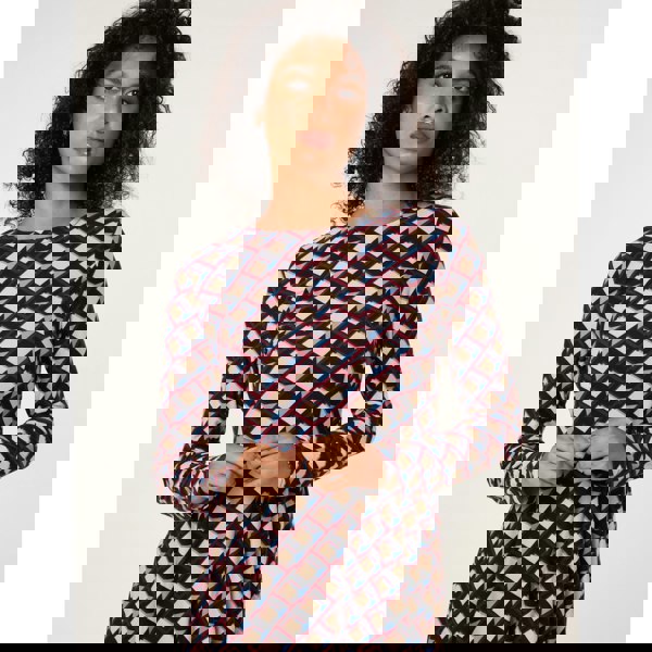 Blue Vanilla Crew Neck Mini Dress