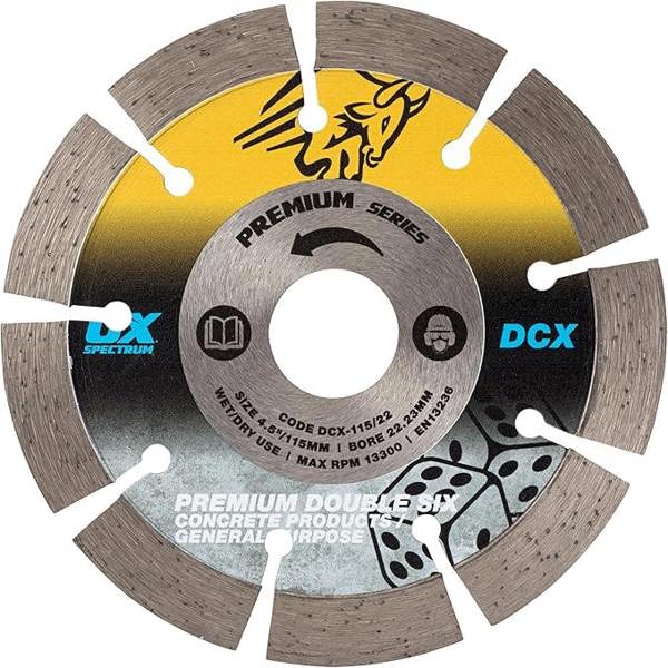 OX Spectrum Premium Double Six Diamond Blade - GP  115-22.23mm