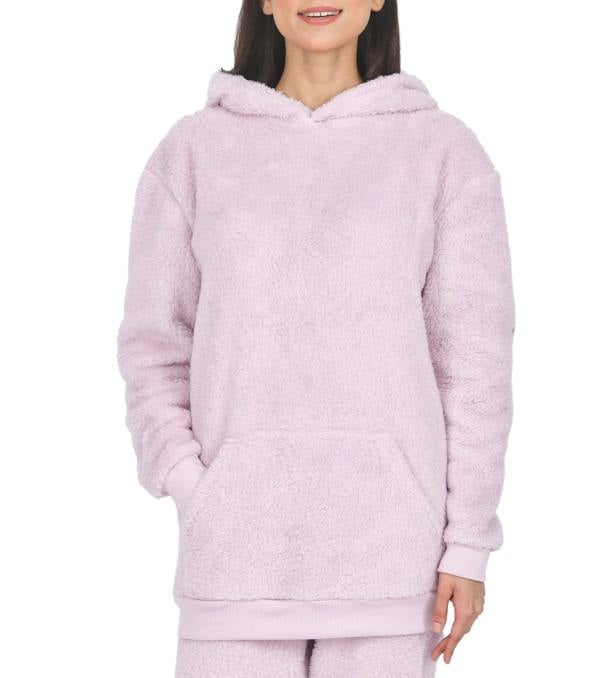 Smart Living Women's Teddy Fleece Hoodie - Lilac