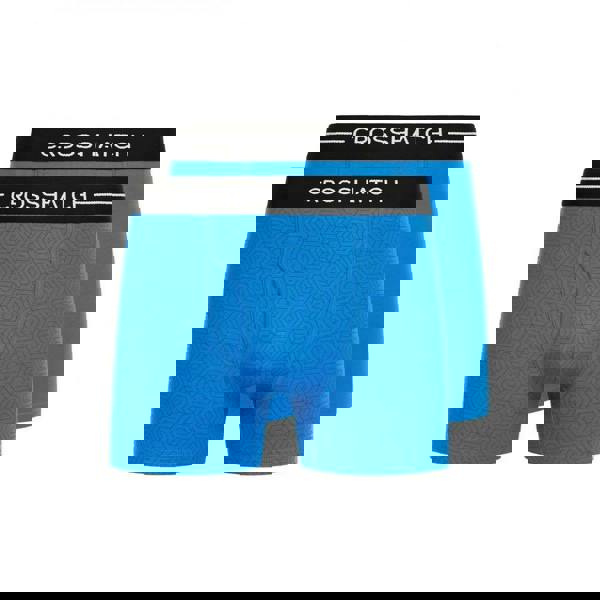 Crosshatch Mens Hexter Boxer Shorts (Pack Of 2) - Blue - 