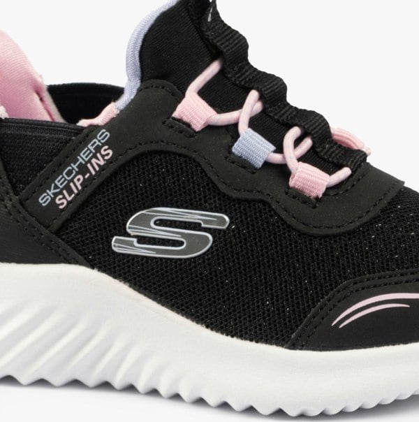 Skechers BOUNDER - SIMPLE CUTE Girls Trainers Black