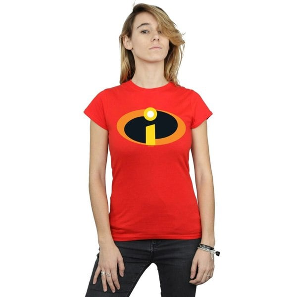 Disney Womens/Ladies The Incredibles Costume Logo Cotton T-Shirt - Red