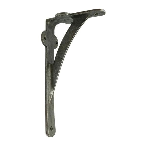 Pair of Antique Cast Iron Gallows Shelf Brackets - 200mm x 100mm