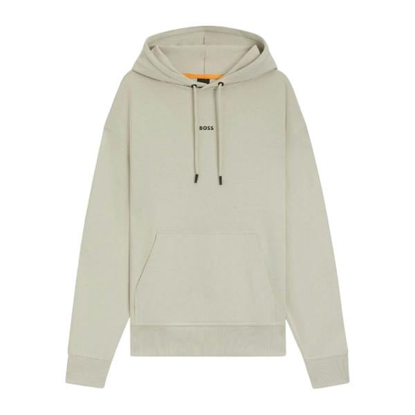 Boss Mens WeSmallHood Contrast Logo Hoodie - Beige - 
