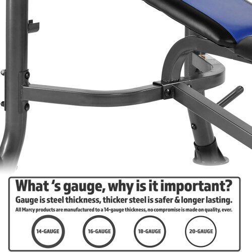 Marcy MWB36780B Weight Bench 35kg Weights Leg Developer Curl Butterfly
