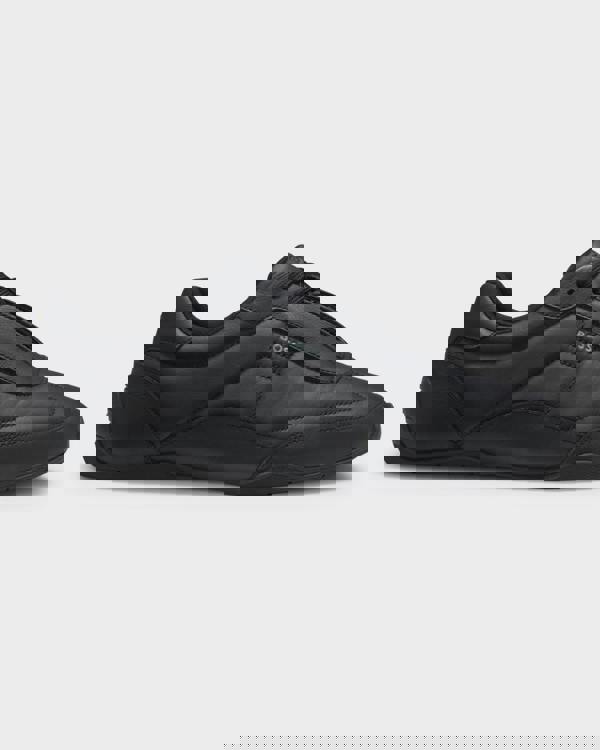 BOSS Orange Jaylen Mens Leather Trainers with Logo Detail  - Black 005