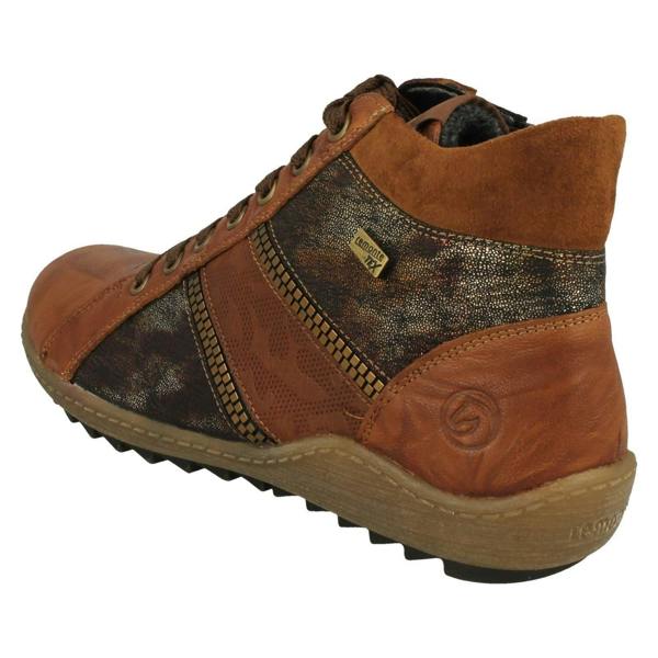 Remonte Ladies Remonte Lace Up Detailed Remonte-Tex Ankle Boots R1480