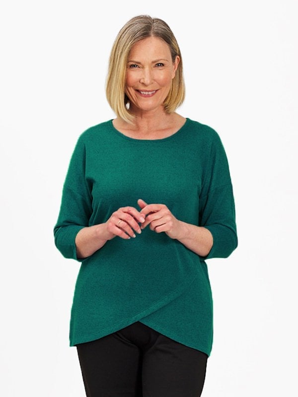 PennyPlain Cross Over Hem Tunic - Dragonfly