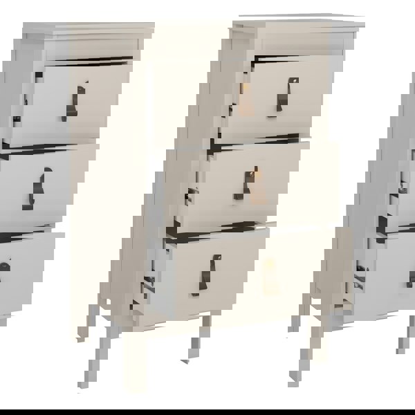 Furniture To Go Barcelona Bedside Table 3 Drawers in Cashmere