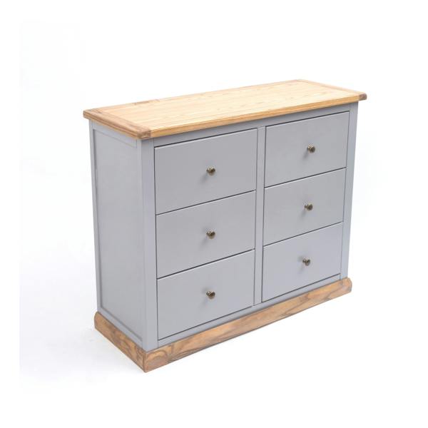Cabinet Bits Bicarri 6 Drawer Chest of Drawers Brass Knob