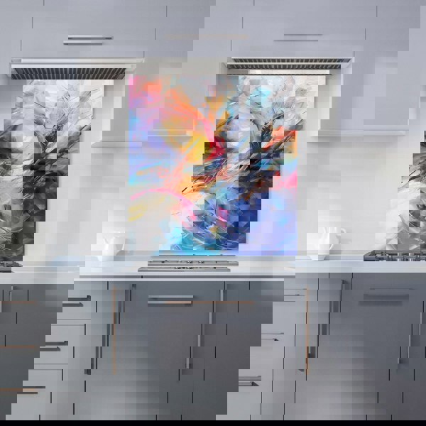 Warren Reed - Designer Serene Explosion: Calm Amidst Colours Kitchen Splashback