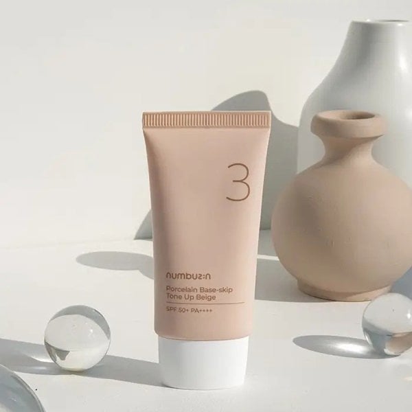 NUMBUZIN No.3 Porcelain Base-skip Tone Up Beige SPF50+ PA++++ 50ml