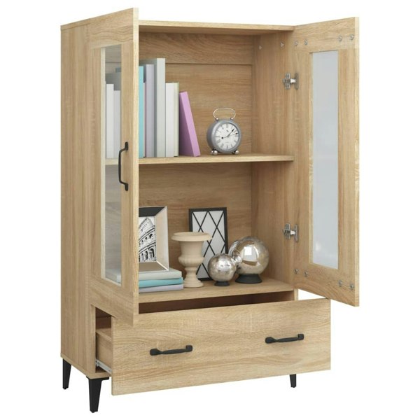 Berkfield Highboard Sonoma Oak 70x31x115 cm Engineered Wood