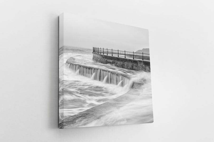 English coastline fine art print on canvas