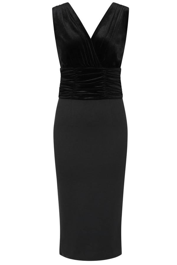 HotSquash Velvet Ruched Dress