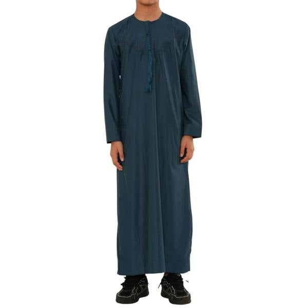 TT-008 - Boy's Emirati Omani Tassel Thobe - Blue - Thobez - 8