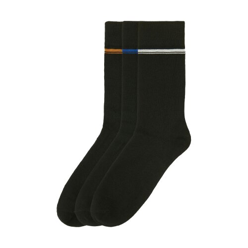 Ben Sherman Mens Stripe Bamboo Socks (Pack of 3) - Black