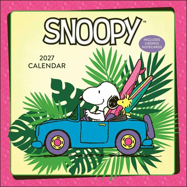 Peanuts/Snoopy Calendar 2027 (with notecards)