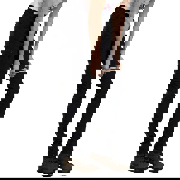 Mountain Warehouse Womens/Ladies Hiker Stretch Zip-Off Trousers - Black - 