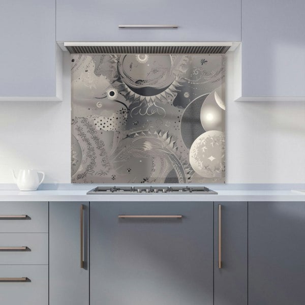 Warren Reed - Designer Abstract Moon Shapes Kitchen Splashback