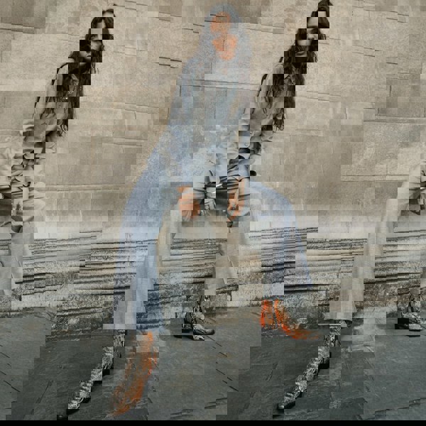 Embassy London Texas - Black & Orange Snake - Women's Leather Snake Print Western Boot