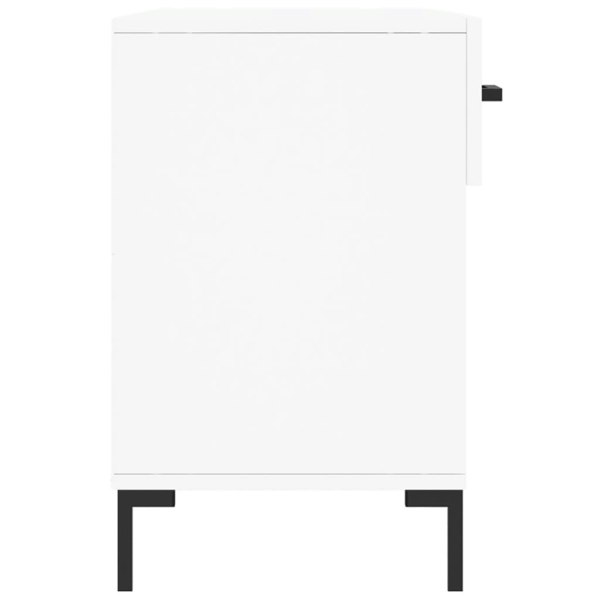 Berkfield Shoe Bench White 102x35x55 cm Engineered Wood