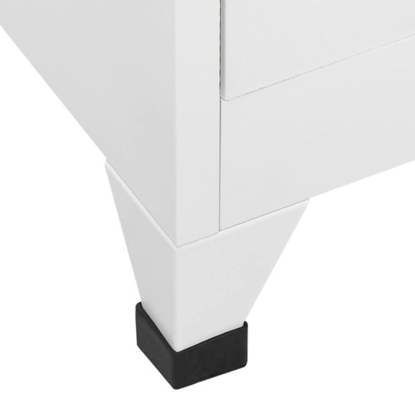 Berkfield Locker Cabinet with 3 Compartments 38x45x180 cm