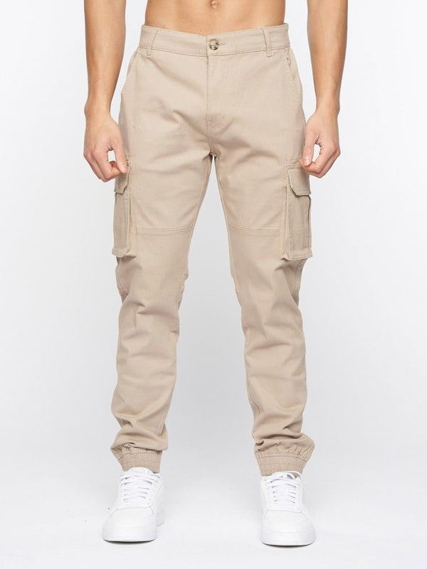 Crosshatch Frentons Cargo Pants Stone