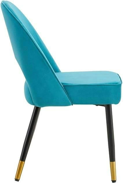 HYGRAD BUILT TO SURVIVE Padded Velvet Dining Chairs with Black Legs – Set of 2 | HYGRAD®