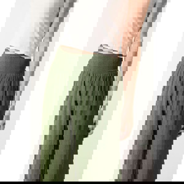 Blue Vanilla Shirred Trousers