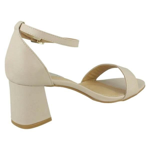 Spot On Ladies Spot On Mid Block Heel Sandals F12012